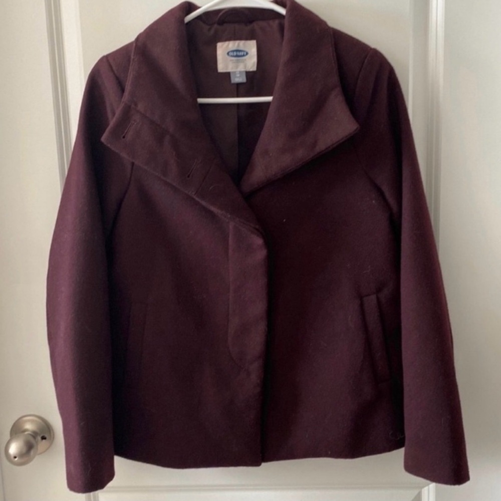 Old Navy Pea Coat Purple Size XS